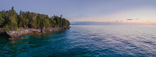 Cave Point Sunrise Panorama