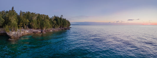 Cave Point Sunrise Panorama